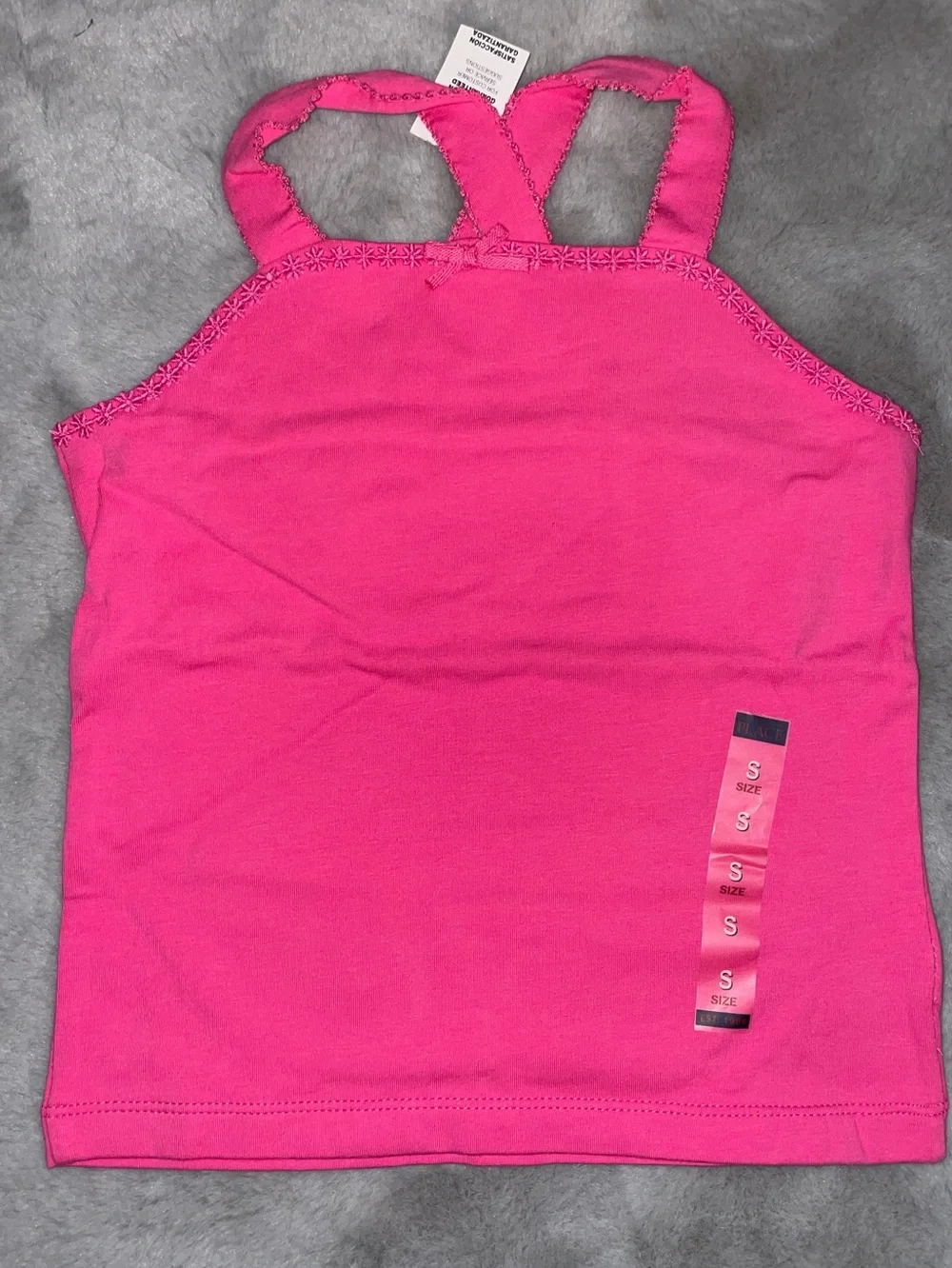 ☀️NWT Kids' Pink & Orange Striped Tank Tops - Pack of 2